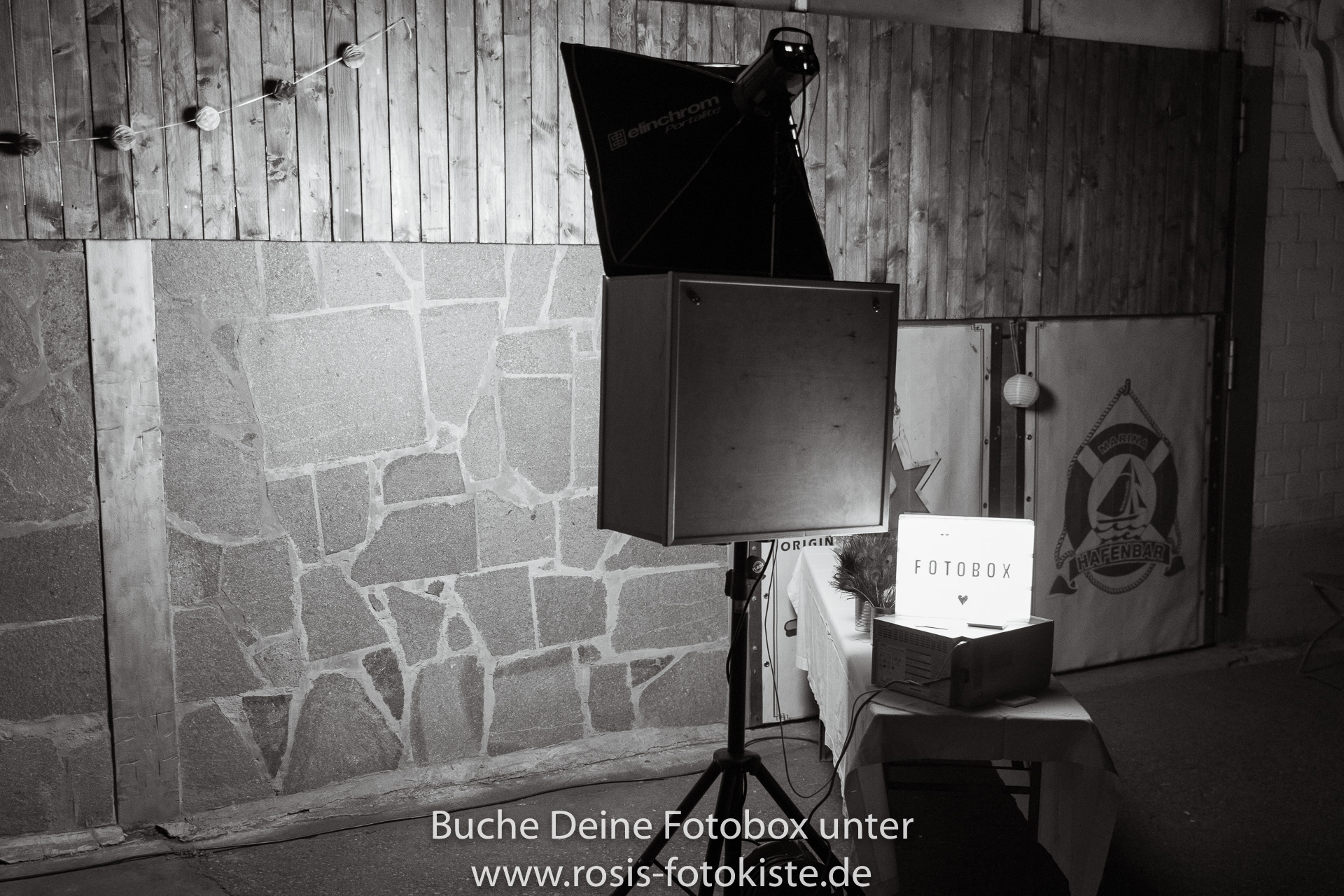 Fotobox in der Marina Hafenbar in Würzburg